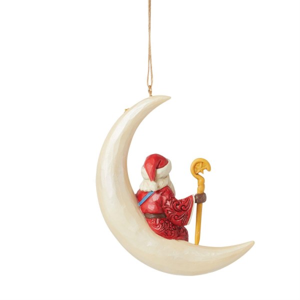 Santa Claus Moon Suspension - JIM SHORE HEARTWOOD CREEK
