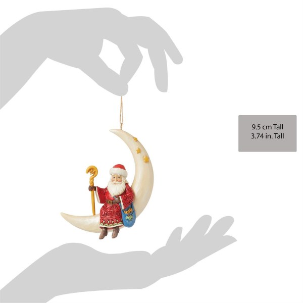Santa Claus Moon Suspension - JIM SHORE HEARTWOOD CREEK