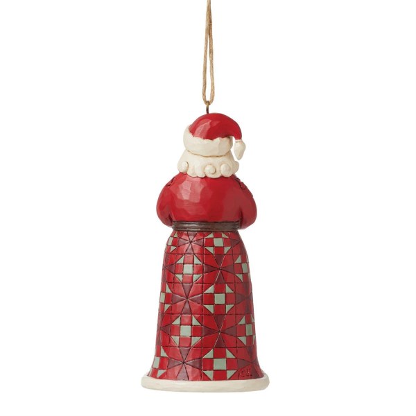 Santa Claus with Christmas tree ornament - JIM SHORE HEARTWOOD CREEK