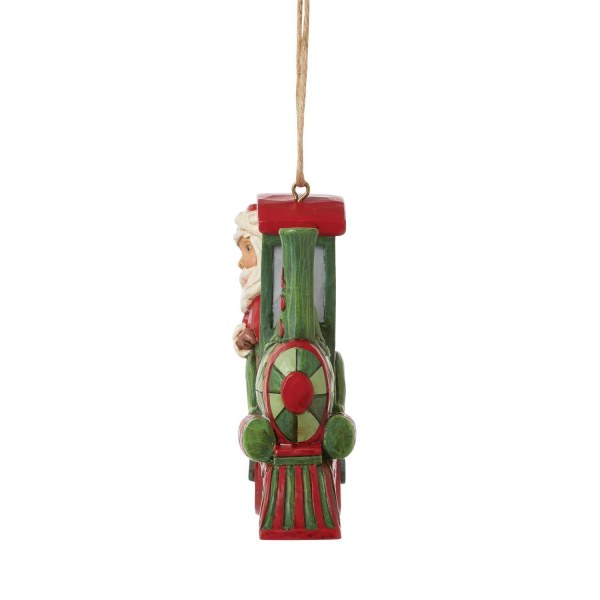Santa Claus Train Ornament - JIM SHORE HEARTWOOD CREEK