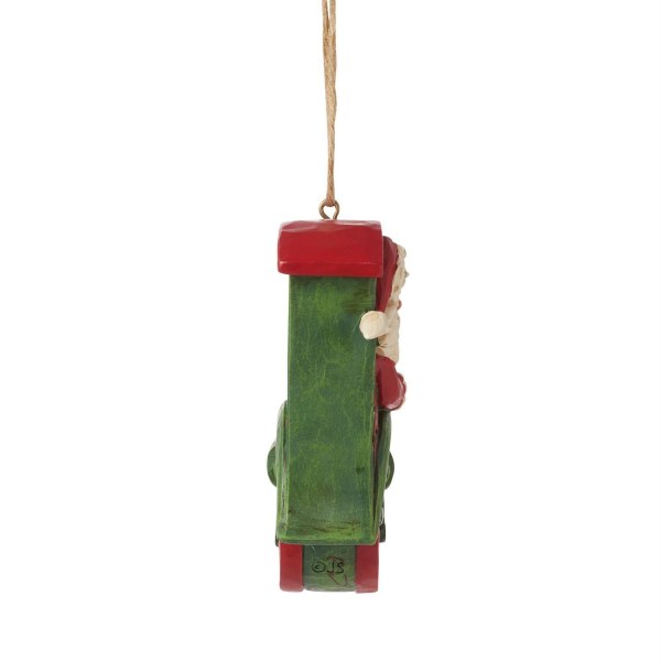 Santa Claus Train Ornament - JIM SHORE HEARTWOOD CREEK