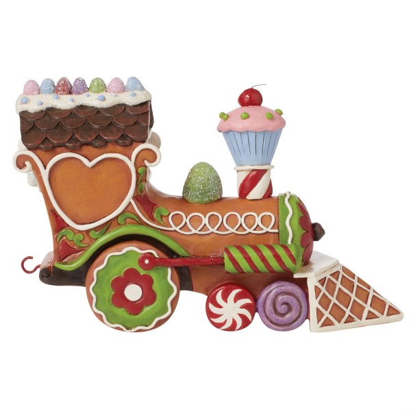 Santa Claus Gingerbead Train Figure - JIM SHORE HEARTWOOD CREEK