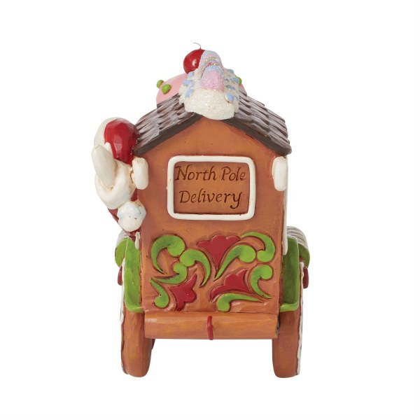 Santa Claus Gingerbead Train Figure - JIM SHORE HEARTWOOD CREEK