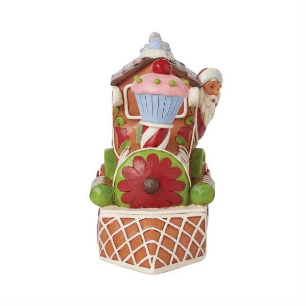 Santa Claus Gingerbead Train Figure - JIM SHORE HEARTWOOD CREEK