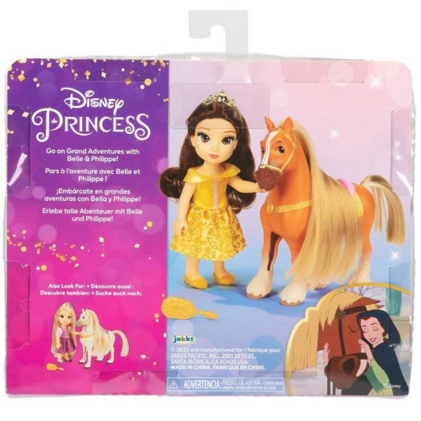 Belle + Philippe doll 15cm - Disney Beauty and the Beast