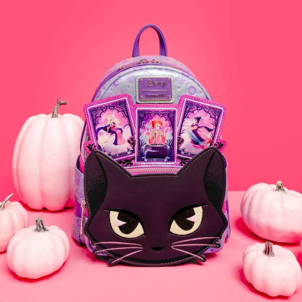 Hocus Pocus Tarot Card Binx Iridescent Mini Backpack - DISNEY LOUNGEFLY