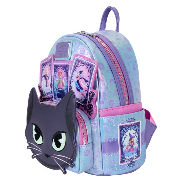 Hocus Pocus Tarot Card Binx Iridescent Mini Backpack - DISNEY LOUNGEFLY