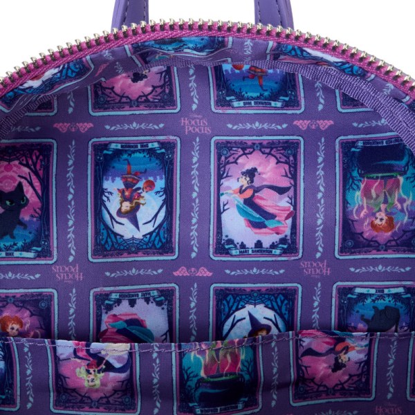 Hocus Pocus Tarot Card Binx Iridescent Mini Backpack - DISNEY LOUNGEFLY