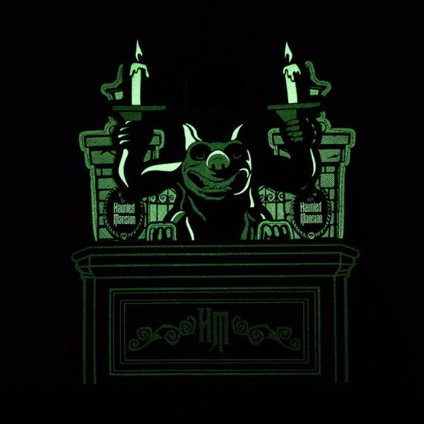 The Haunted Mansion Gargoyle wallpaper light up glow mini backpack - DISNEY LOUNGEFLY