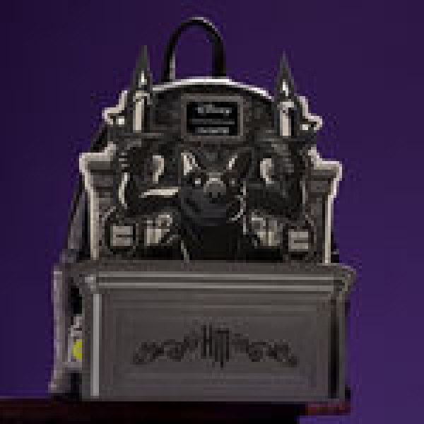 The Haunted Mansion Gargoyle wallpaper light up glow mini backpack - DISNEY LOUNGEFLY