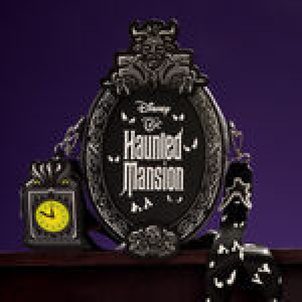 The Haunted Mansion plaque glow crossbody bag with coin bag - DISNEY LOUNGEFLY