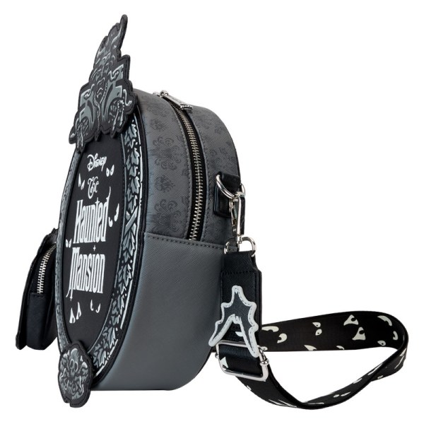 The Haunted Mansion plaque glow crossbody bag with coin bag - DISNEY LOUNGEFLY