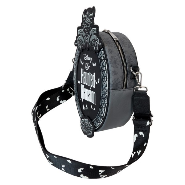 The Haunted Mansion plaque glow crossbody bag with coin bag - DISNEY LOUNGEFLY