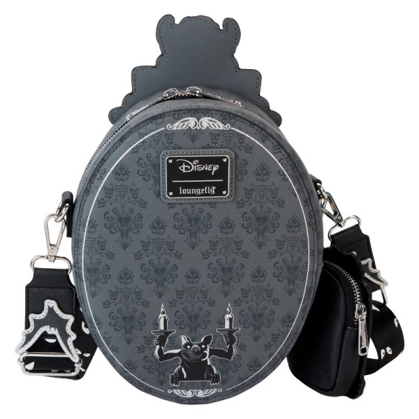 The Haunted Mansion plaque glow crossbody bag with coin bag - DISNEY LOUNGEFLY