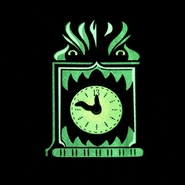 The Haunted Mansion welcome foolish mortals clock glow large card holder - DISNEY LOUNGEFLY