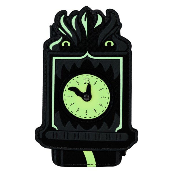 The Haunted Mansion welcome foolish mortals clock glow large card holder - DISNEY LOUNGEFLY