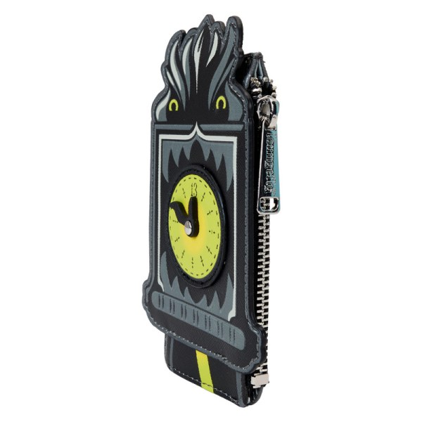 The Haunted Mansion welcome foolish mortals clock glow large card holder - DISNEY LOUNGEFLY