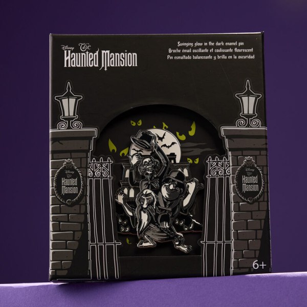 The Haunted Mansion hitchhiking ghosts glow collector box Pin - DISNEY LOUNGEFLY