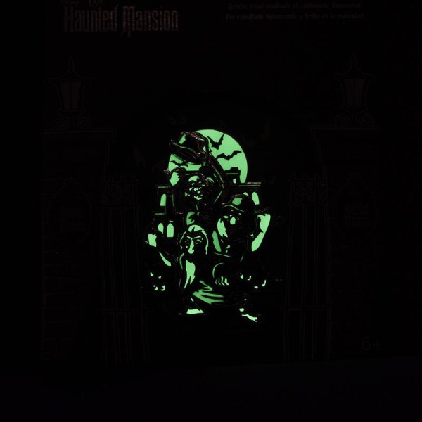 The Haunted Mansion hitchhiking ghosts glow collector box Pin - DISNEY LOUNGEFLY