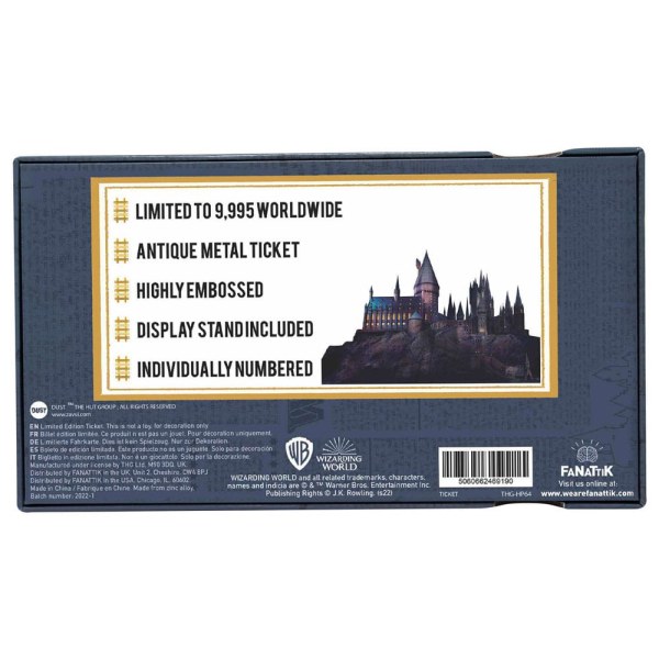 Hogwarts train ticket limited edition - Harry Potter