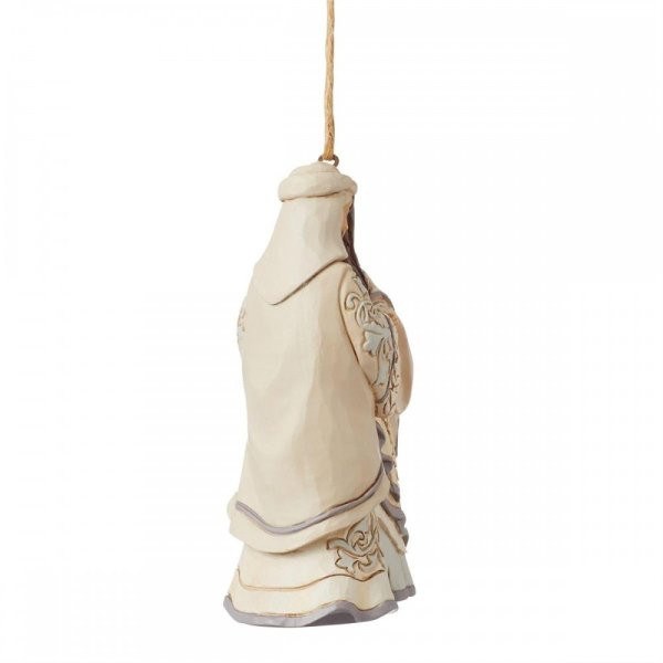 White Woodland Holy Family Ornament - JIM SHORE HEARTWOOD CREEK