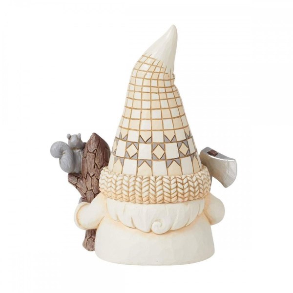 Lumberjack Gnome Figure White Woodland - JIM SHORE HEARTWOOD CREEK