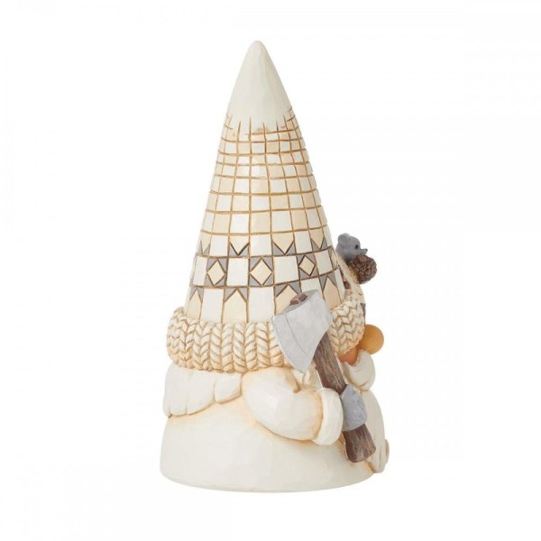 Lumberjack Gnome Figure White Woodland - JIM SHORE HEARTWOOD CREEK