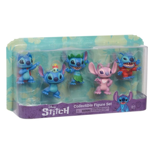 Pack 5 figures Stitch - Disney Lilo & Stitch