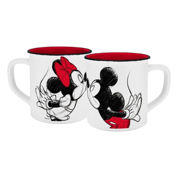 Mug Mickey Kiss Sketch Red - Disney Mickey & Minnie