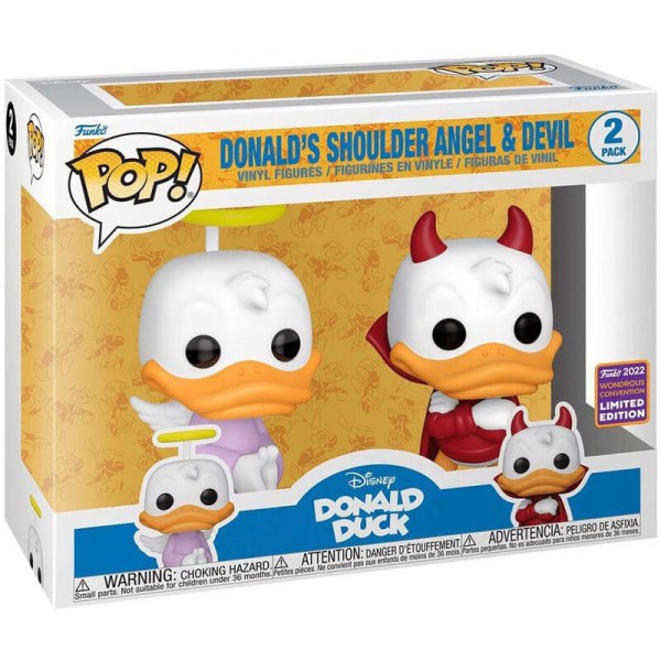 FUNKO POP! Donald Angel & Devil Exclu - Disney Donald