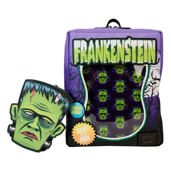 Mini backpack Frankenstein neon mask - Loungefly Universal Monsters