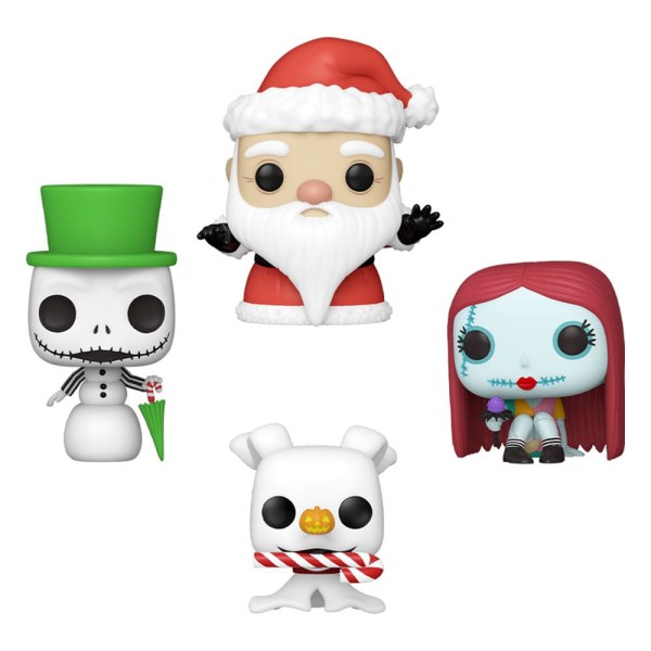 The Christmas Before Christmas pack 4 Pocket POP figurines! Vinyl Tree Holiday 4 cm