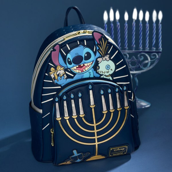 Stitch Hanukkah Menorah Light Up Mini Backpack - DISNEY LOUNGEFLY
