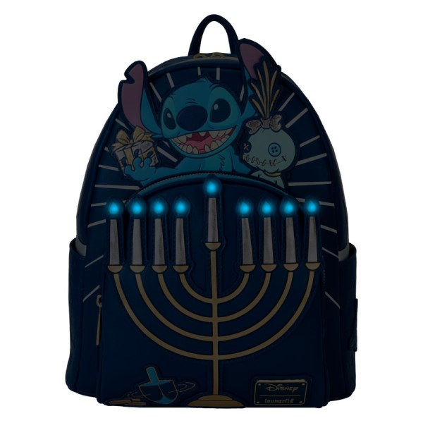 Stitch Hanukkah Menorah Light Up Mini Backpack - DISNEY LOUNGEFLY