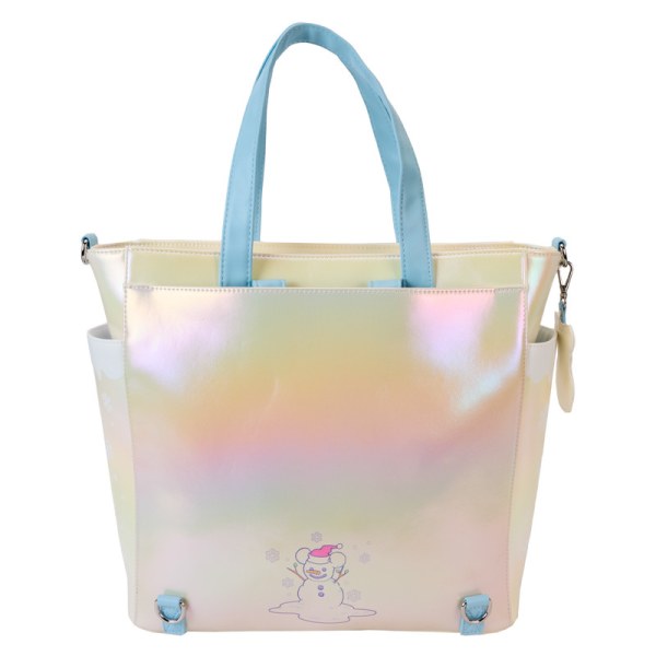 Mickey & Friends Winter Wonderland Scene convertible Backpack & Tote Bag - DISNEY LOUNGEFLY