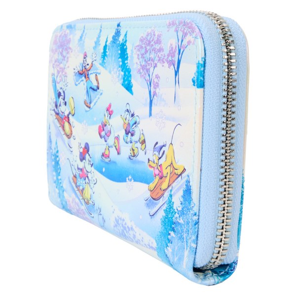 Mickey & Friends Winter Wonderland Scene Wallet - DISNEY LOUNGEFLY
