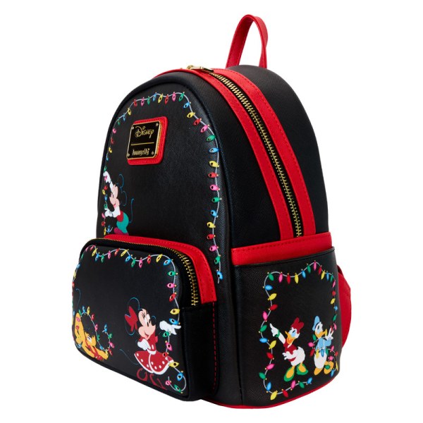Mickey & Friends Christmas Light Decorations Light Up Mini Backpack - DISNEY LOUNGEFLY