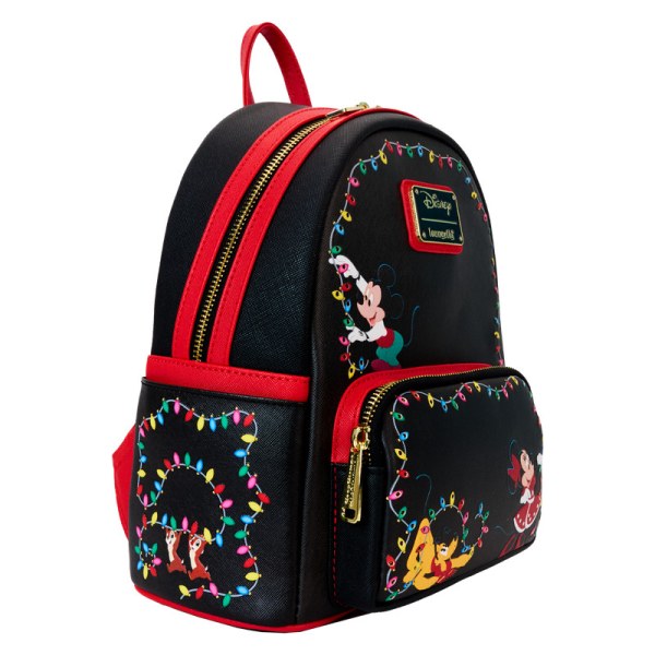 Mickey & Friends Christmas Light Decorations Light Up Mini Backpack - DISNEY LOUNGEFLY