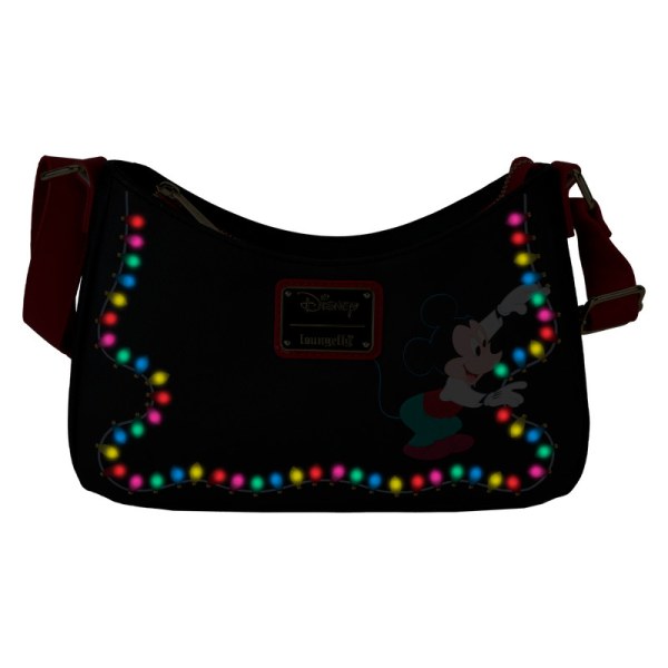 Mickey & Friends Christmas Light Decorations Light Up Crossbody Bag - DISNEY LOUNGEFLY