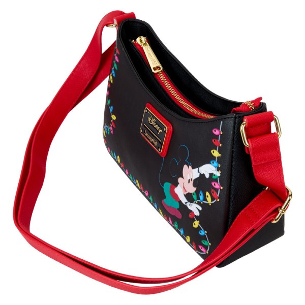 Mickey & Friends Christmas Light Decorations Light Up Crossbody Bag - DISNEY LOUNGEFLY
