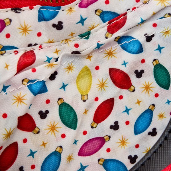 Mickey & Friends Christmas Light Decorations Light Up Crossbody Bag - DISNEY LOUNGEFLY