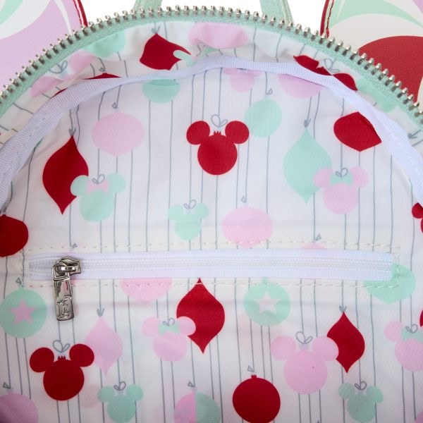 Minnie Holiday Peppermint Ornaments mini backpack - DISNEY LOUNGEFLY
