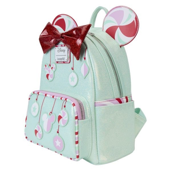 Minnie Holiday Peppermint Ornaments mini backpack - DISNEY LOUNGEFLY
