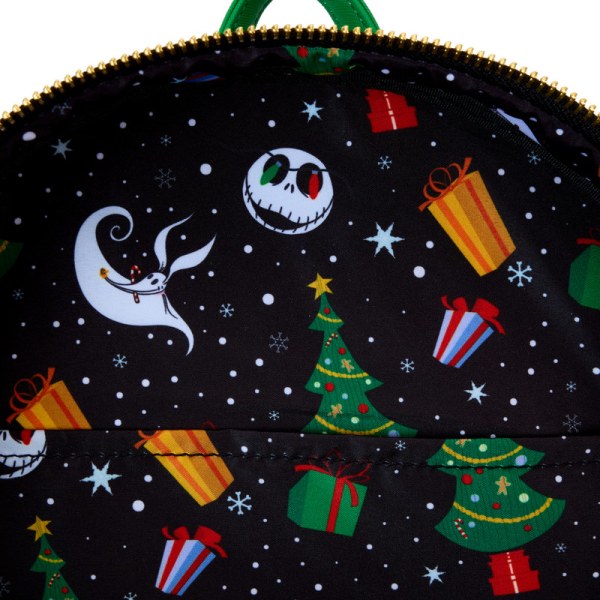 Candy Cane Carousel Glow Mini Backpack - DISNEY LOUNGEFLY The Nightmare Before Christmas