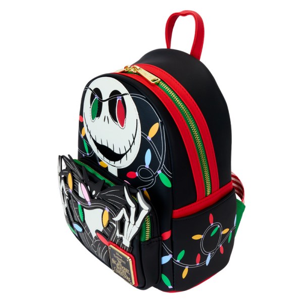 Jack Wrapped In Lights Light Up Glow Mini Backpack - DISNEY LOUNGEFLY The Nightmare Before Christmas