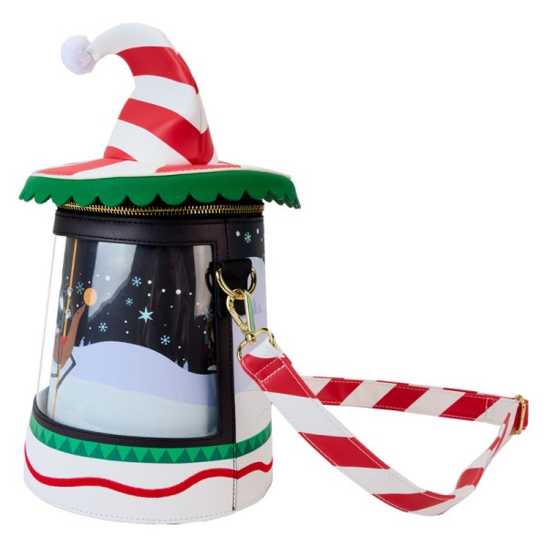 Candy Cane Carousel Spinning Figural Crossbody Bag - DISNEY LOUNGEFLY The Nightmare Before Christmas
