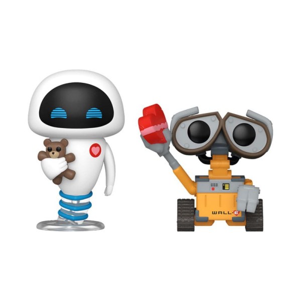 Wall-E pack 2 Pocket POP figurines! Vinyl Valentines 4 cm