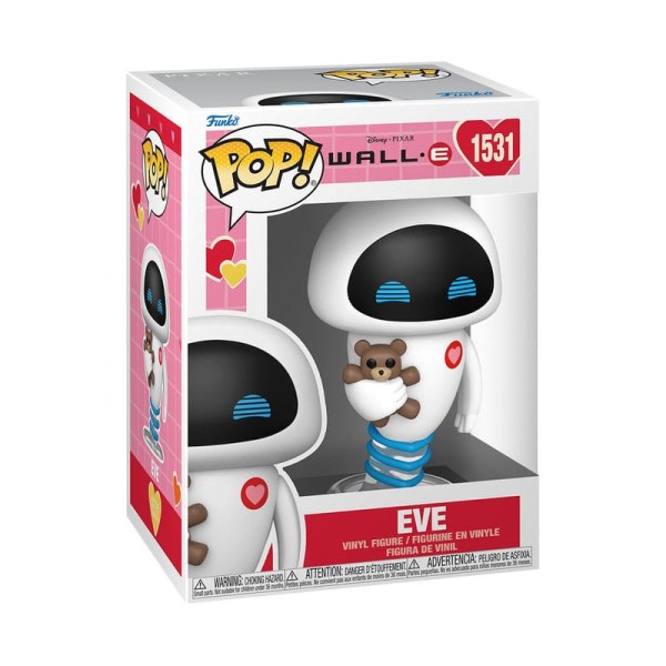 Wall-E Valentines POP! 1531 Disney Vinyl figurine Eve 9 cm