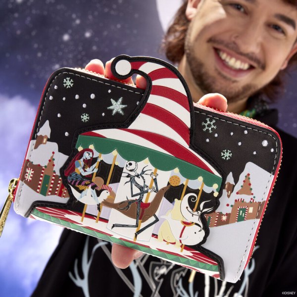 Candy Cane Carousel Wallet - DISNEY LOUNGEFLY The Nightmare Before Christmas