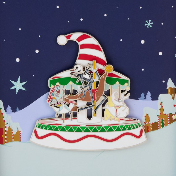 Candy Cane Carousel collector box Pin - DISNEY LOUNGEFLY The Nightmare Before Christmas